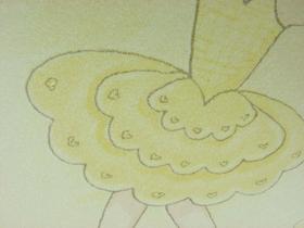 Papel de Parede - Amarelo Infantil com Desenhos de Bailarinas - Rolo com 10m x 53cm - LMS-PPY-YWC16-EN27005