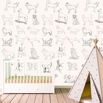 Papel de Parede Animais Cachorros Desenho