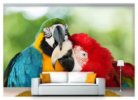 Papel De Parede Animais Casal De Araras Anm129 Papel De Parede Animais Casal De Araras Anm129