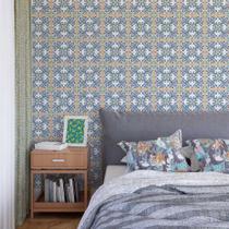 Papel de Parede Arabesco Azulejo