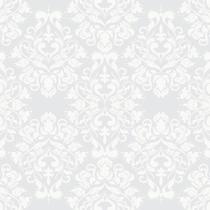 Papel de Parede Arabesco Cinza e Off-White 57x270cm