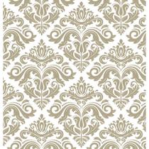 Papel de Parede Arabesco Diversos Adesivo Resistente Autocolante Lavável Decoração Quarto Sala Copa - Linha Contact Gold