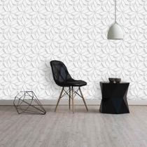 Papel De Parede Aspecto 3D Geométrico Floral 0,50 X 3M