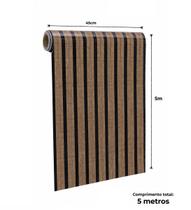 Papel de Parede Auto Adesivo Painel Ripado 45cm x 5mt Papel de Parede Auto Adesivo Painel Ripado 45cm x 5mt