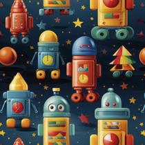 Papel de Parede Auto Colante Adesivo Infantil Brinquedos Coloridos Quarto Criança Bebe Vinilico 18m