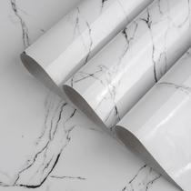 Papel de parede AUTOADESIVO DE GRANITO BRANCO TOTIO 40cm x 9m