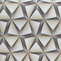 Papel de parede autoadesivo geométrico marrom 3D 45x500 Papel de parede autoadesivo geométrico marrom 3D 45x500