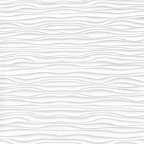 Papel de parede autoadesivo ondulado branco tipo gesso 3D 45x500