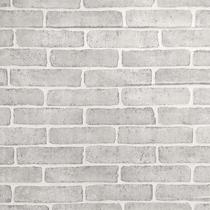 Papel de parede autoadesivo Tijolo cinza 5 metros - AMIGOLD
