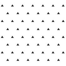 Papel de parede autoadesivo Triângulos preto com branco 5 metros - AMIGOLD