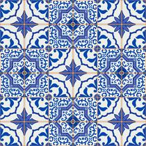 Papel de Parede Autoadesivo Vinílico Reforma Azulejo Português Azul Barroco Colonial Cozinha Banheiro
