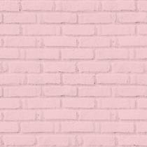 Papel de Parede Autoadesivo Vinílico Reforma Tijolinho Rosa Tijolo Quarto Menina Decoração