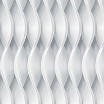 Papel De Parede Autocolante 3D Para Quartos E Sala Ondas Laterais Em Tons De Branco E Cinza