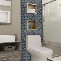 Papel de parede autocolante adesivo 20 metros azulejo banheiro cozinha - Vmp