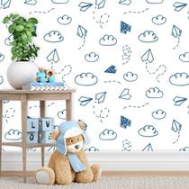 Papel De Parede Autocolante Baby Aviãozinho De Papel Papel De Parede Autocolante Baby Aviãozinho De Papel