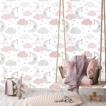 Papel de Parede Autocolante Baby Nuvens com Lua 270
