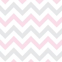 Papel De Parede Autocolante Chevron Rosa E Cinza