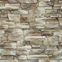 Papel de Parede autocolante - Estilo Pedras tons Bege 3D - Vinil