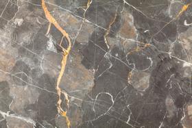 Papel de Parede Autocolante Mármore Cinza com tom de Marrom - Vinil