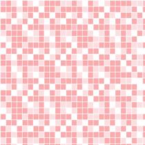Papel de Parede Autocolante Pastilhas Quadriculada Rosinha Claro E Branco Vinil