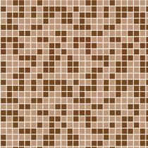 Papel de Parede Autocolante Pastilhas Quadriculadas Em Tons De Marrom E Bege Escuro Linhas Brancas
