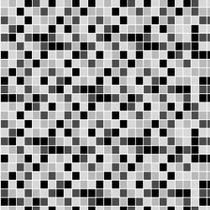Papel de Parede Autocolante Pastilhas Quadriculadas Em Tons De Preto Cinza E Branco REF: DPPA17