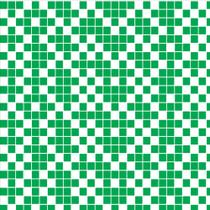 Papel de Parede Autocolante Pastilhas Quadriculadas Tons De Verde Mato E Branco