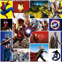 Papel de Parede Autocolante Super Heróis Quadrinhos Marvel PPDIN184 3,00M X 0,50M