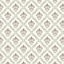 Papel de Parede Autocolante Vinil Arabesco Mix Bege Sobre Branco
