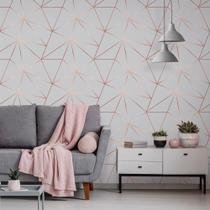 Papel De Parede Autocolante Zara Grey Cinza Com Rose Gold Papel De Parede Autocolante Zara Grey Cinza Com Rose Gold