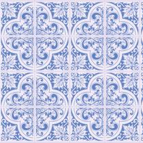 Papel de parede azulejo autocolante azul marroquino ref: dpaz42