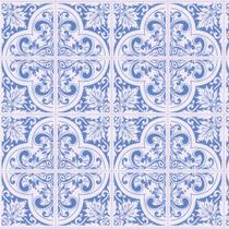 Papel de parede azulejo autocolante azul marroquino ref: dpaz42