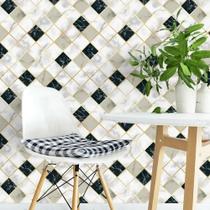 Papel De Parede Azulejo Mármore Branco Cinza E Preto Papel De Parede Azulejo Mármore Branco Cinza E Preto