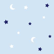 Papel De Parede Baby Lua E Estrelas Fundo Azul Papel De Parede Baby Lua E Estrelas Fundo Azul