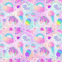 Papel De Parede Baby Stickers Rosa Para Meninas - 2,5x0,5m Papel De Parede Baby Stickers Rosa Para Meninas - 2,5x0,5m