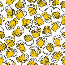 Papel de Parede Beer Decoração Copos de Shoop Desenhos