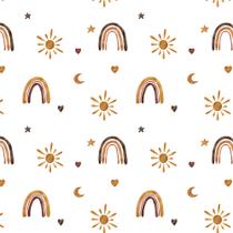 Papel de Parede Boho Infantil Adesivo Autocolante para Quarto Sala