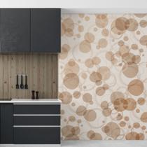 Papel de Parede Bolinhas e Círculos Tons Terrosos Painel 6m² Papel de Parede Bolinhas e Círculos Tons Terrosos Painel 6m²