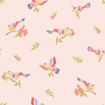 Papel de Parede Bosque da Imaginação Floral Rosa 81055