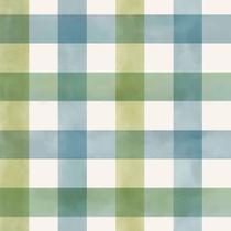 Papel de Parede Bosque da Imaginação Xadrez Verde 80607