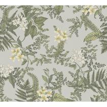 Papel de Parede Botânico Imperial Folhagens e Flores Silvestres Papel de Parede Botânico Imperial Folhagens e Flores Silvestres