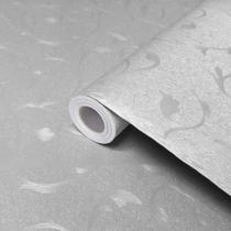 Papel de Parede Branco Folha e Ramos Textura Lavavel 5 Metros Autocolante para Casa Revestimento Papel de Parede Branco Folha e Ramos Textura Lavavel 5 Metros Autocolante para Casa Revestimento