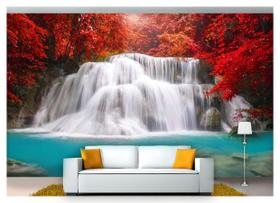 Papel De Parede Cachoeira Natureza Caminho 3D Nch142