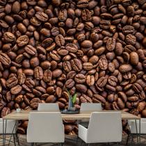 Papel de Parede Café Cafeteria Espresso Grãos Sala Painel - 202pcp