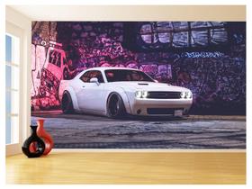 Papel De Parede Carro Dodge Challenger Hellcat 3,5M Car69