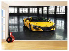 Papel De Parede Carro Honda Acura Nsx Amarelo 3,5M Car167