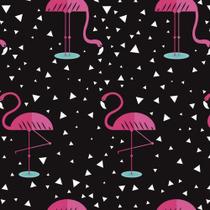 Papel De Parede Casual Flamingo Rosa