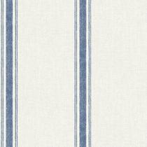 Papel de parede Chesapeake Linette Fabric Stripe Blue 5,24m² Papel de parede Chesapeake Linette Fabric Stripe Blue 5,24m²