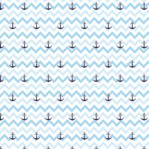 Papel De Parede Chevron Azul Claro Com Ancora Adesivo Quarto