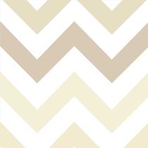 Papel De Parede Chevron Bege, Marrom E Branco - 3,00x0,50m Papel De Parede Chevron Bege, Marrom E Branco - 3,00x0,50m